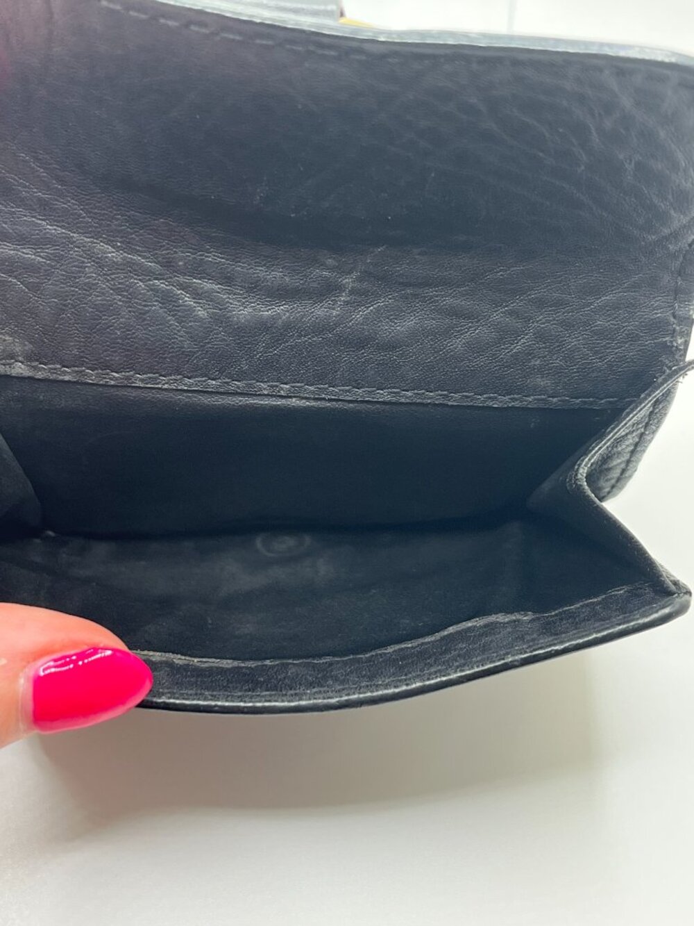 Vintage Celine Black Leather Compact Wallet - Picture 8 of 11